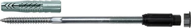 Fischer Abstandsmontagesystem Thermax 8/80 M6 B Universal-Dübel aus Nylon in Grau/Schwarz/Silber - Bild 2