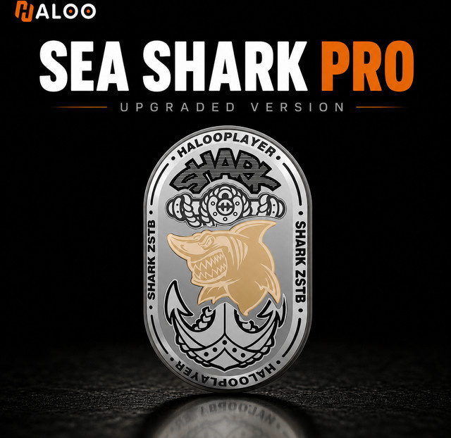 HALOOPLAYER Sea Shark Pro Mechanischer Fidget Slider Spinner, Metall - Bild 1
