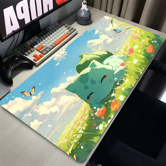 Bandai Pokemon Bulbasaur Mauspad Multicolor Schreibtischunterlage für PC und Laptop - Bild 1
