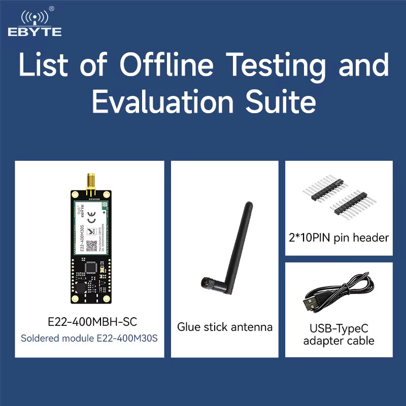 EBYTE E22-M E22-T LoRa Offline Testkit mit OLED-Bildschirm und RF-Transceiver als Langstrecken-Sender-Empfänger in Schwarz - Bild 5