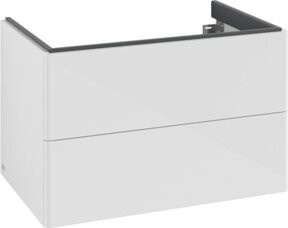 V&B Waschtischunterschrank Antao mit integrierter Auszugbeleuchtung, Wandmontage, Weiß lackiert, B/T/H: 79 x 50 x 50 cm - Bild 1