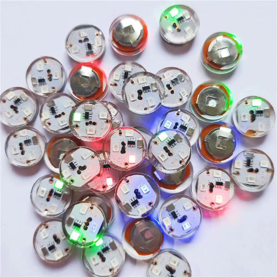 KITOSUN LED-Schuhlichter Set mit Farbwechsel, 50 Stück blinkende Taschenbeleuchtung für Kinderschuhe und Schulranzen, Multicolor - Bild 2