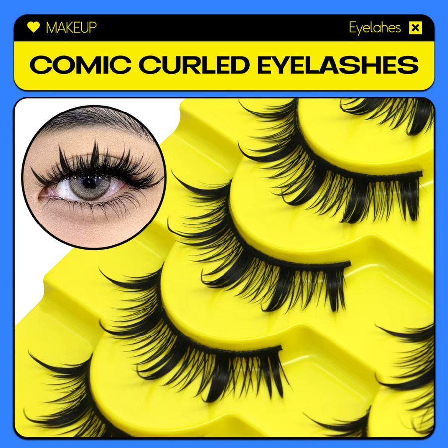 VELTRINAY Manga-Wimpern, künstliche Wimpern, Unisex - Bild 4