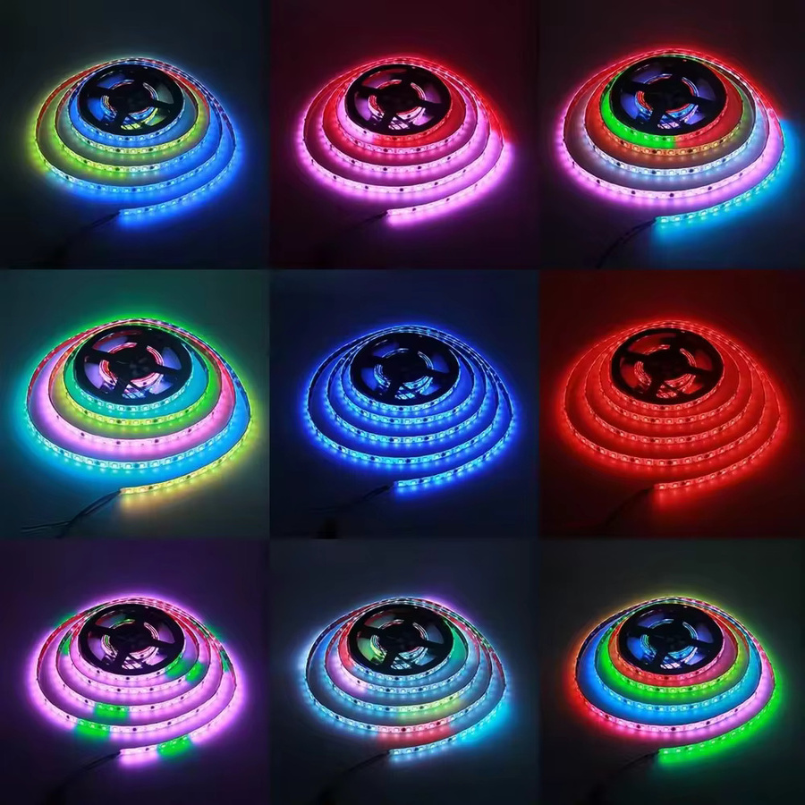 YSRSAI RGBIC LED Streifen mit Bluetooth APP Steuerung, USB 5V WS2812B Multicolour Lichtband für TV Hintergrundbeleuchtung und Zimmer Dekoration - Bild 5
