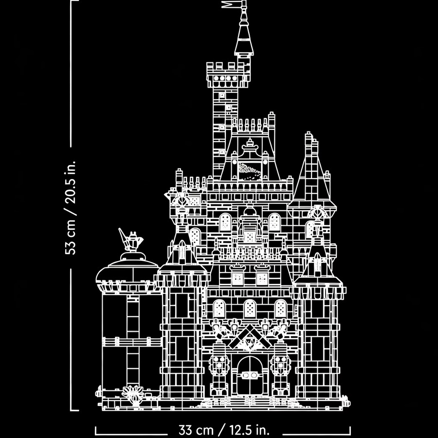 Potdemiel Die Schöne und das Biest Prinz Adam Schloss, Bausteinset, Disney - Bild 2