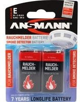 Ansmann 9V E-Block Alkali-Mangan Batterien für Rauchmelder, 2 Stück - Bild 2