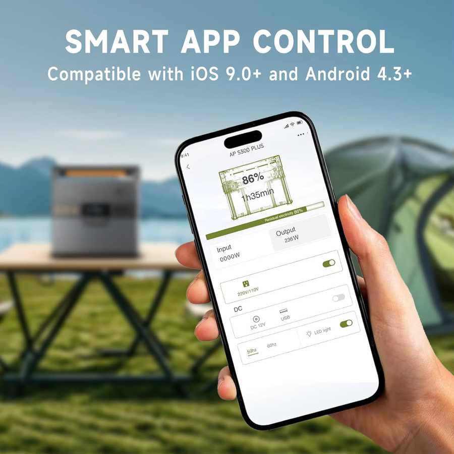 ALLPOWERS S300 PLUS Tragbare Powerstation 300W mit 288Wh und kabelloser Ladefunktion als Solargenerator für Camping und Outdoor - Bild 5