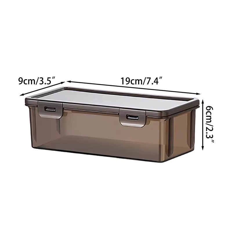 Transparente Stiftbox aus Kunststoff als stapelbare Aufbewahrungsbox für Büro und Schule - Bild 3