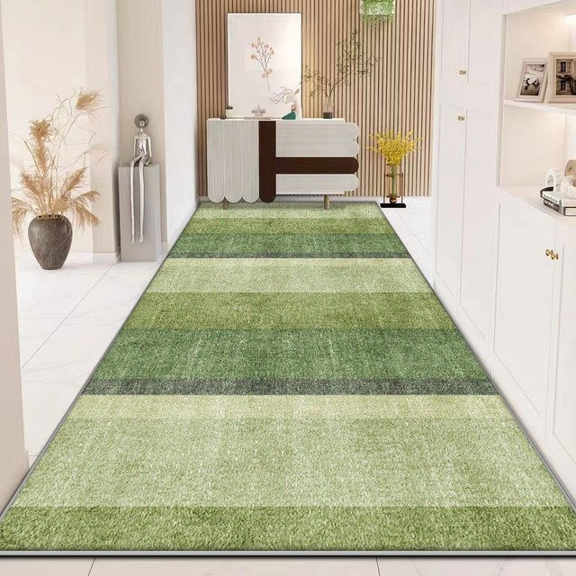 Karpetti Langläufer Teppich Grau Modern Geometrisch Rutschfest und Waschbar B: 90 cm, L: 200 cm - Bild 1