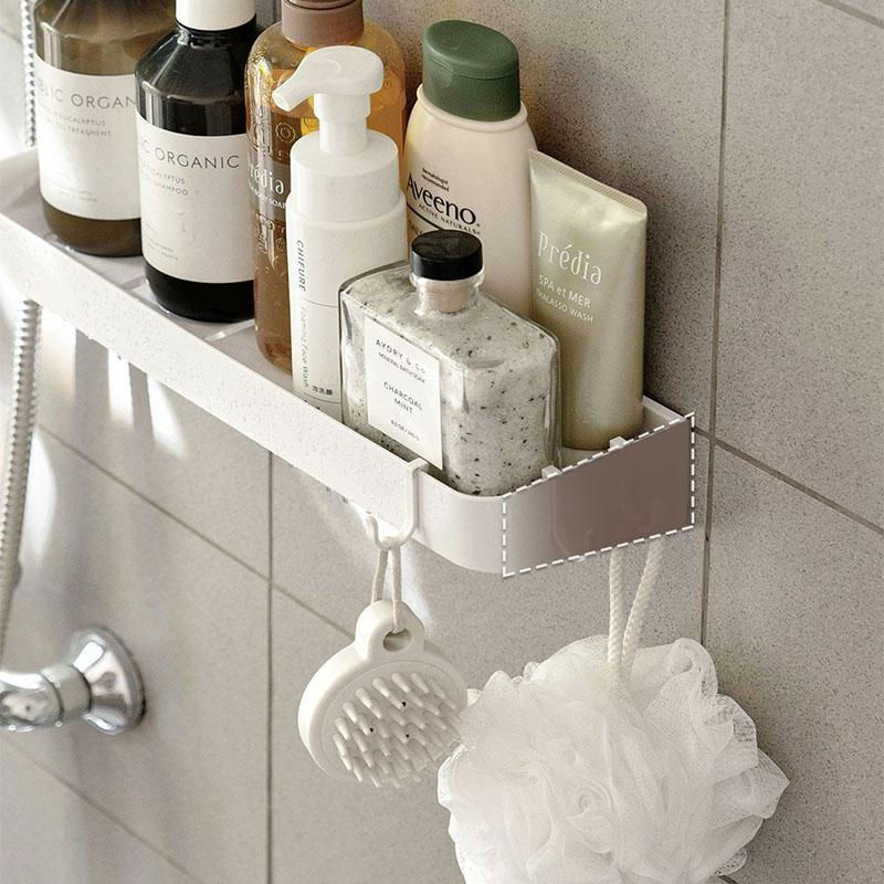 Bestbags Kosmetikregal für das Badezimmer Weiß Selbstklebend aus Kunststoff - Bild 3