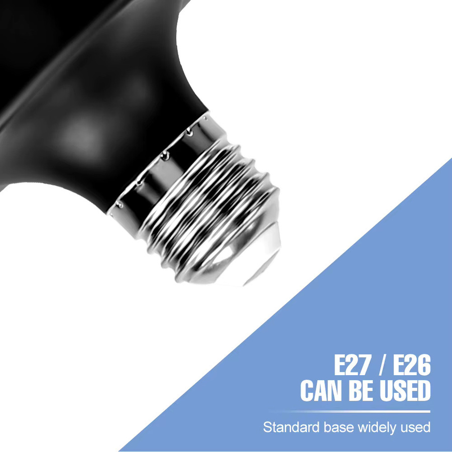 CanLing 350W LED Pflanzenlampe Vollspektrum E27/E26 Schwarz Faltbare Beleuchtung für Gewächshaus, Blumen, Gemüse und Hydrokultur - Bild 3