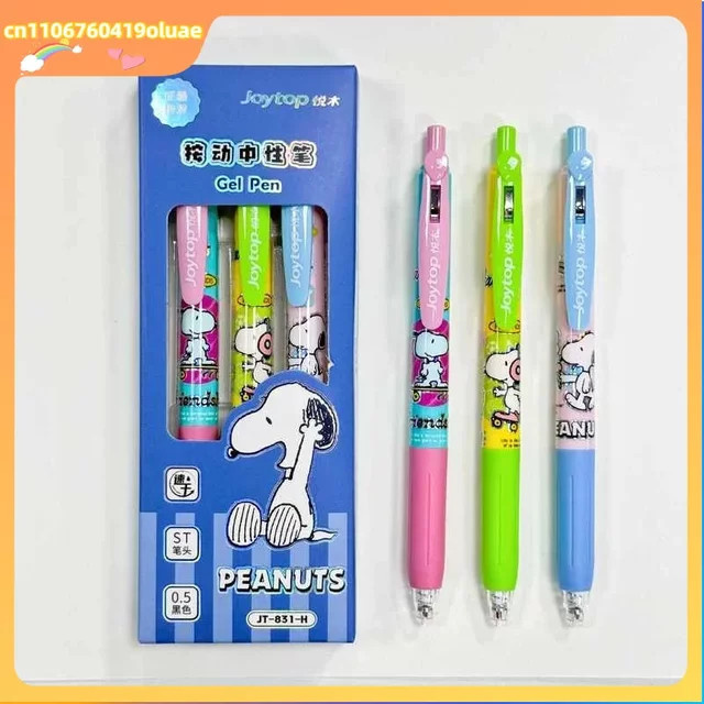 Bandai Anime Snoop y Press Fineliner Set, 3 Stück, Schwarz, 0,5 mm Strichstärke - Bild 1