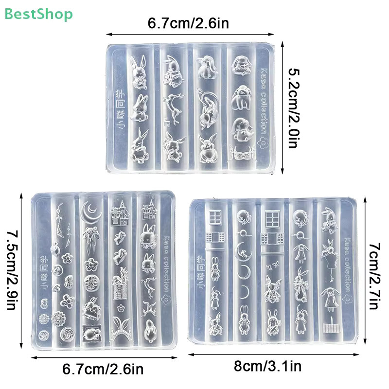 HNKMP 3D Silikon Nail Art Form Relief, Transparente Maniküre Vorlagen - Bild 2
