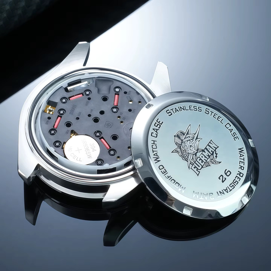 REEMILONG Uhrenarmband Mod-Kit, Edelstahl, Silber, passend für 42mm Zifferblatt - Bild 4