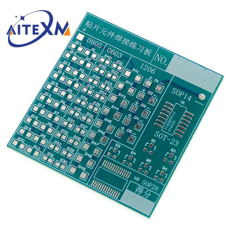 YANXD DIY Platine PCB SMT SMD Löten Praxis Board Kit mit 77 Komponenten zum Training deiner Elektronik-Fähigkeiten - Bild 5