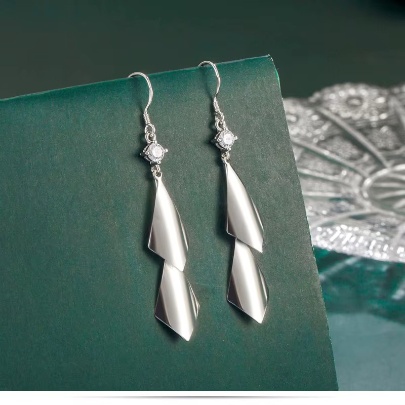 Lynne Tropfen-Ohrringe, 925 Silber, Zirkon, Damen - Bild 3