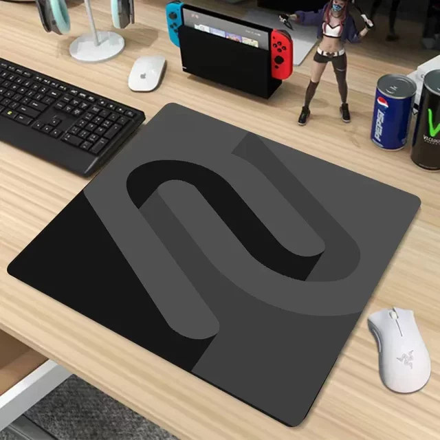 Ninth World Esports Schreibtischunterlage Mauspad in Grau und Schwarz mit verstärkten Kanten und rutschfester Gummibasis - Bild 1