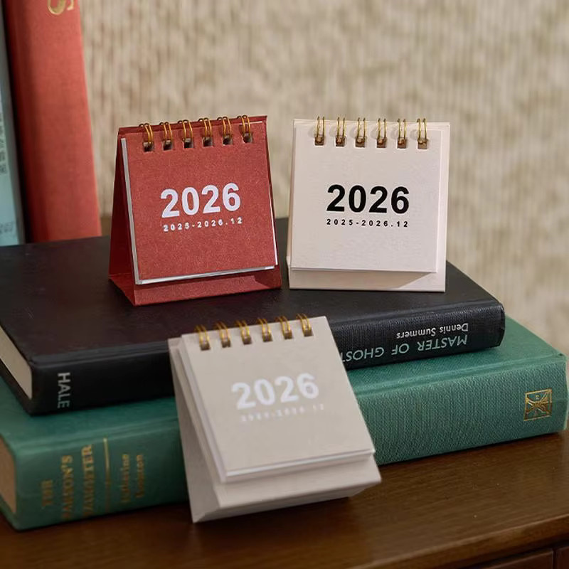 Mini-Kalender 2026 als Monats- und Jahreskalender für Büro und Studium in einfarbiger Ausführung - Bild 2