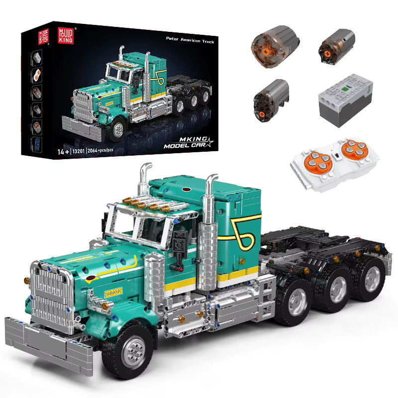 Mould King Technisches Auto, RC Amerikanischer Truck, Baustein-Set, ab 14 Jahren - Bild 5