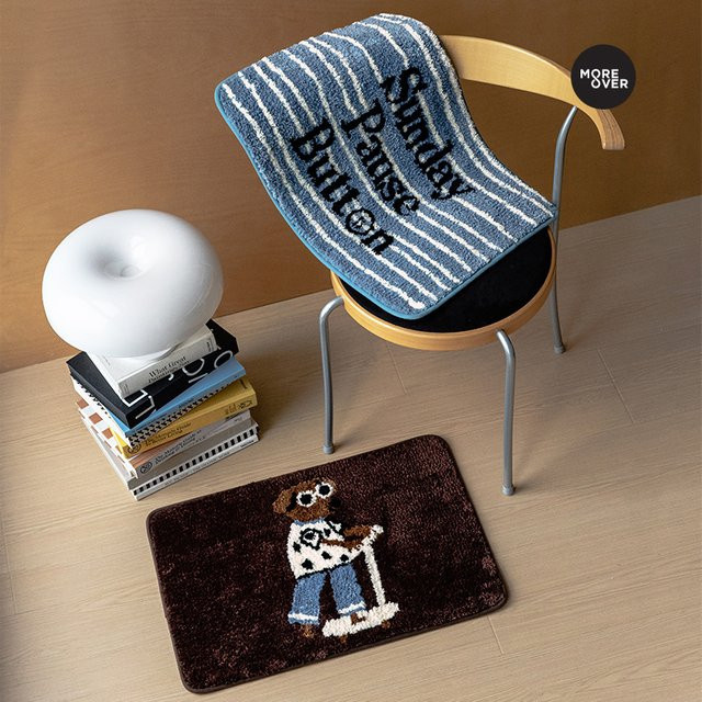 VIKAMA Wohnzimmer Teppich im skandinavischen Design für Wohnzimmer und Schlafzimmer, weiche Bodenmatte in rechteckiger Form - Bild 1