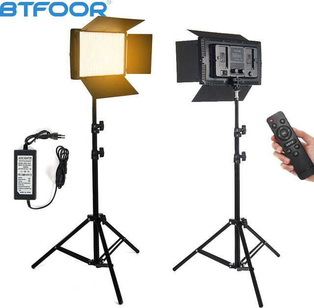 BTFOOR LED Foto Studio Licht Video Beleuchtung 40W/50W Panel Lampe mit Fernbedienung in Schwarz - Bild 1