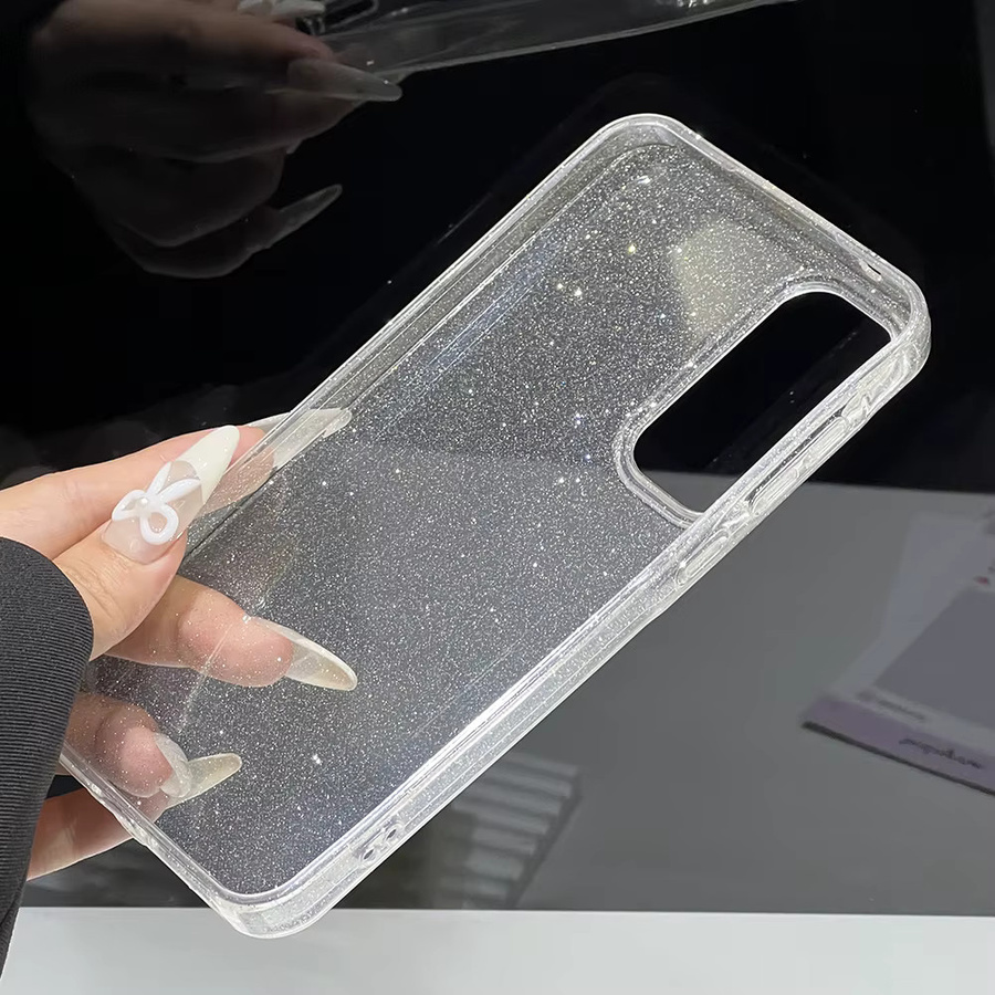Transparente Glitzer-Schutzhülle für Samsung Galaxy A36 A56 A55 A37 A54 A57 A35 A25 A05 A17 A05s stoßfest und transparent - Bild 4
