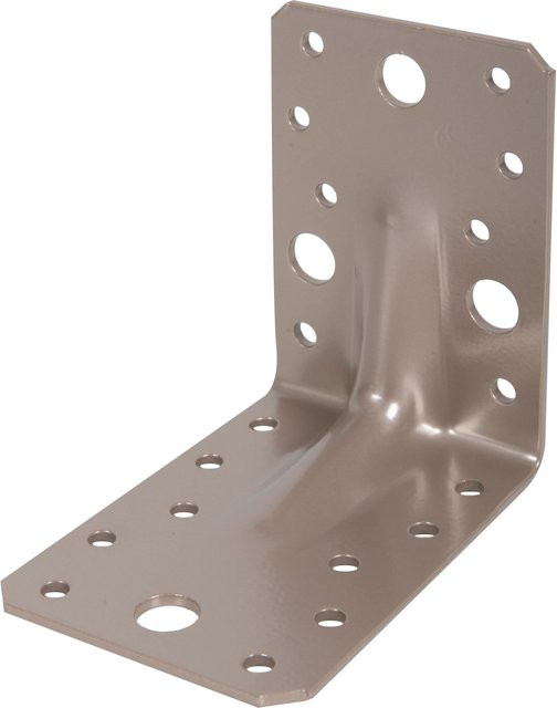 GAH Alberts Duravis Schwerl-Winkelverbinder Sicke in Perlbeige, verzinkt, B/T/H: 90 x 90 x 65 mm - Bild 1