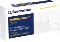 Soennecken Heftklammern 24/6 aus Metall in Silber - Bild 1