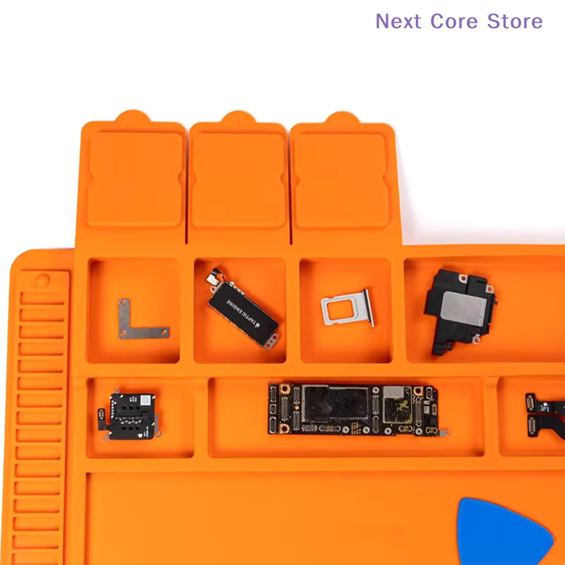 Magnetische Silikon Lötunterlage von ouhoe als Schreibtischunterlage zur Wärmeisolierung für Handy- und PC-Reparaturen - Bild 2