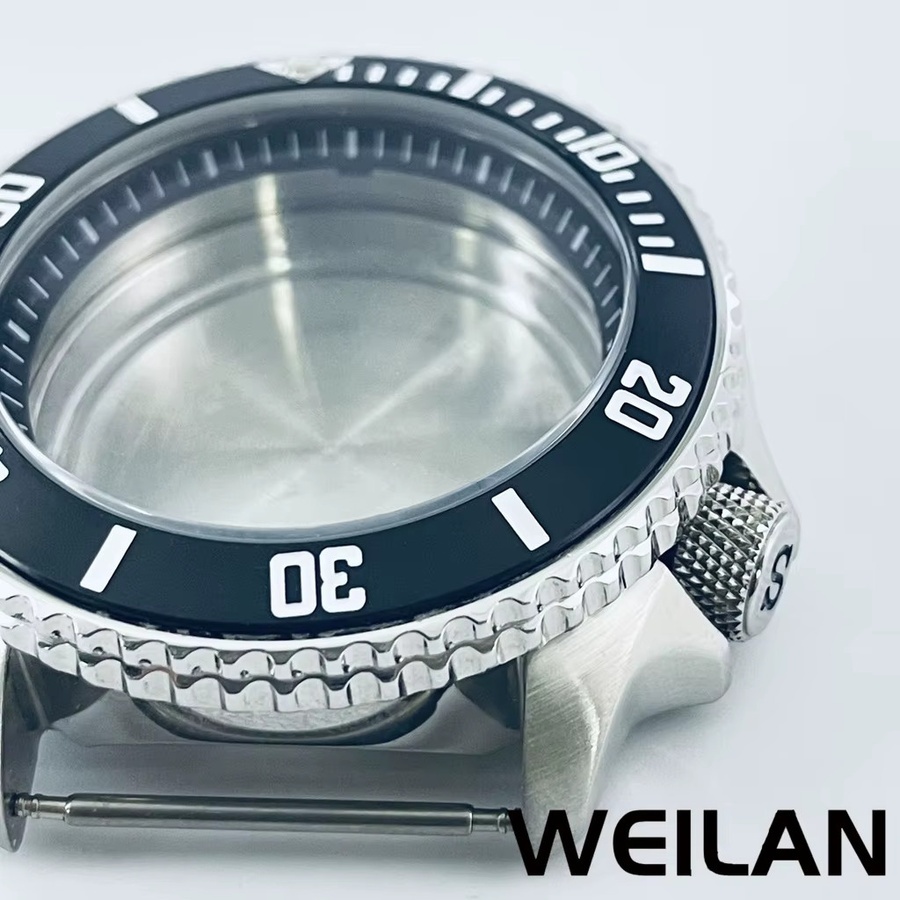 ANGLANG Uhrengehäuse Edelstahl, Silber, 42 mm, Unisex - Bild 2
