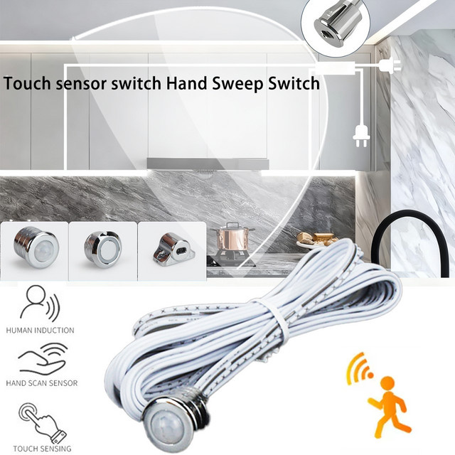 YSRSAI IR Motion Sensor Touch Schalter für Schrank- und Garderobenlampen 12V-24V mit Hand Sweep Funktion - Bild 1