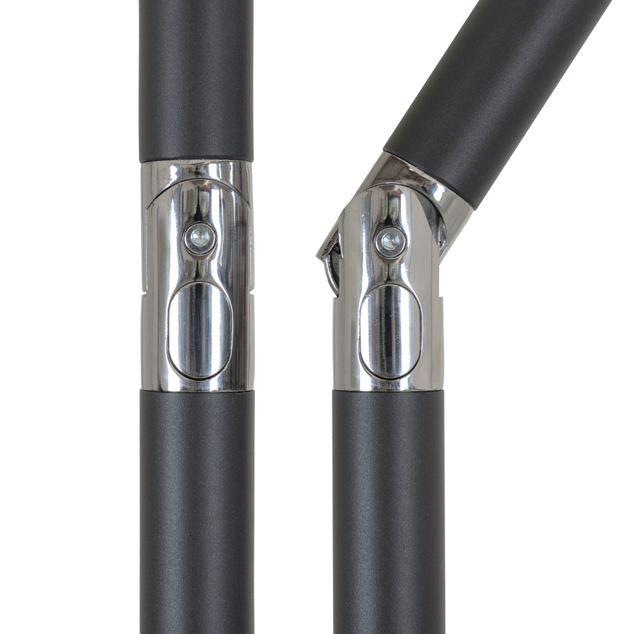 Doppler Balkonschirm Anthrazit mit Push-Up Mechanik B: 115 cm, H: 188 cm - Bild 3