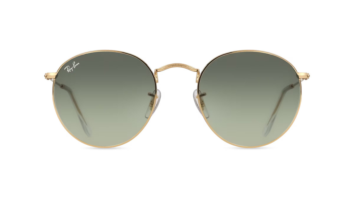 Ray-Ban 0RB3447 Sonnenbrille, Vollrand, Rund, Metall, Herren, gold - Bild 1