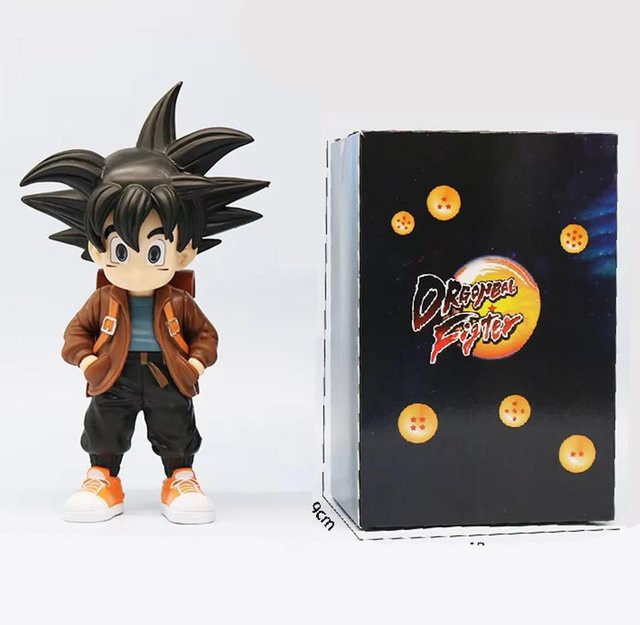 Fashnics Dragon Ball Son Goku Super Saiyan Q Version Figur, 15cm, ab 3 Jahren - Bild 1