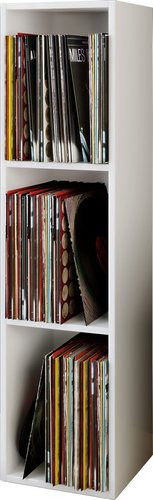 VCM Regal Offas 3 Büroregal aus Holzwerkstoff in Weiss, B/T/H: 29 x 34 x 107 cm - Bild 1