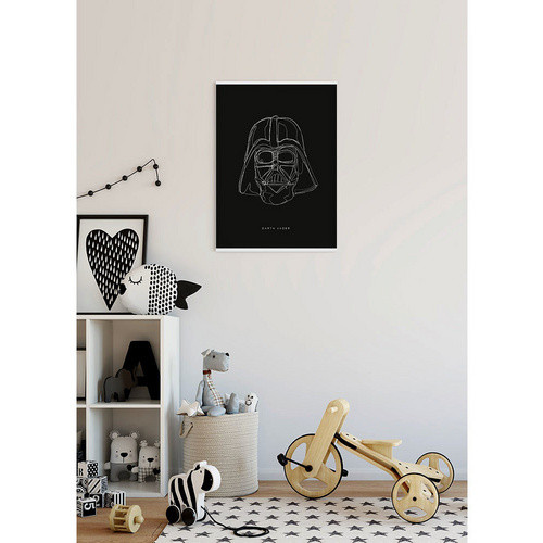 Disney Star Wars Darth Vader Wandbild Komar Schwarz-Weiß B: 40 cm, H: 50 cm - Bild 3