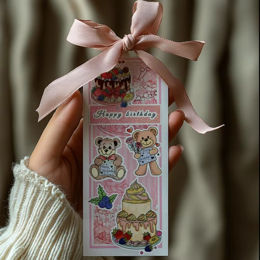 Transparenter Motivstempel mit Bär-Motiv für Kuchen und Dessert-Dekorationen sowie Handwerk und Kartenbasteln - Bild 3