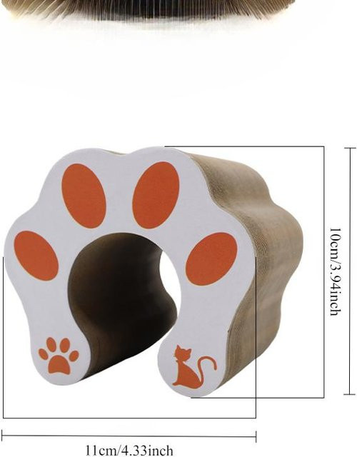Love Home Garden Magisches Katzenkratzorgelbrett, Katzenspielzeug mit Ball, kamelfarben - Bild 1