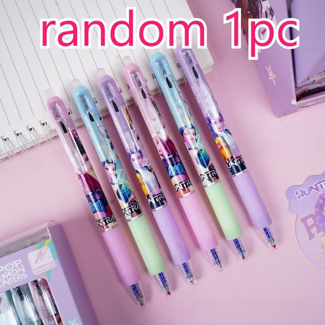 Yiran toy 1 Radierbare Gelstifte Kpop Dämonenjäger 0,5mm in Grau und Multicolour - Bild 1