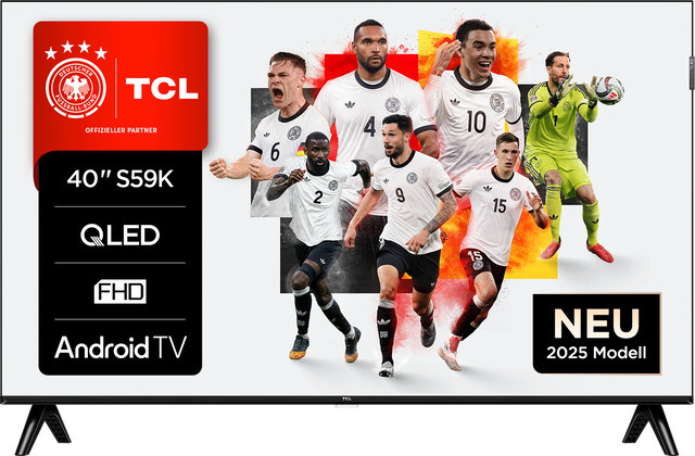 TCL 40S59K QLED TV in Schwarz - Bild 1