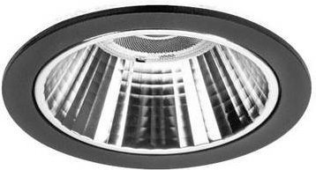 Brumberg LED-Einbauleuchte 41612184DA, rund, dimmbar, kühles Weiß, Schwarz/Silber - Bild 1