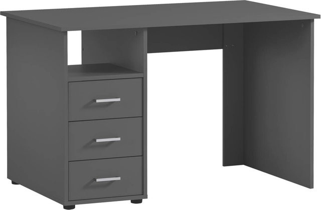 Schreibtisch Niels von Möbelpartner in Anthrazit, B/T/H: 116 x 70 x 74 cm - Bild 1