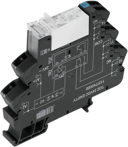Weidmüller Koppelrelais TRZ 120VAC RC 1CO 16A Schwarz 10 Stück - Bild 1