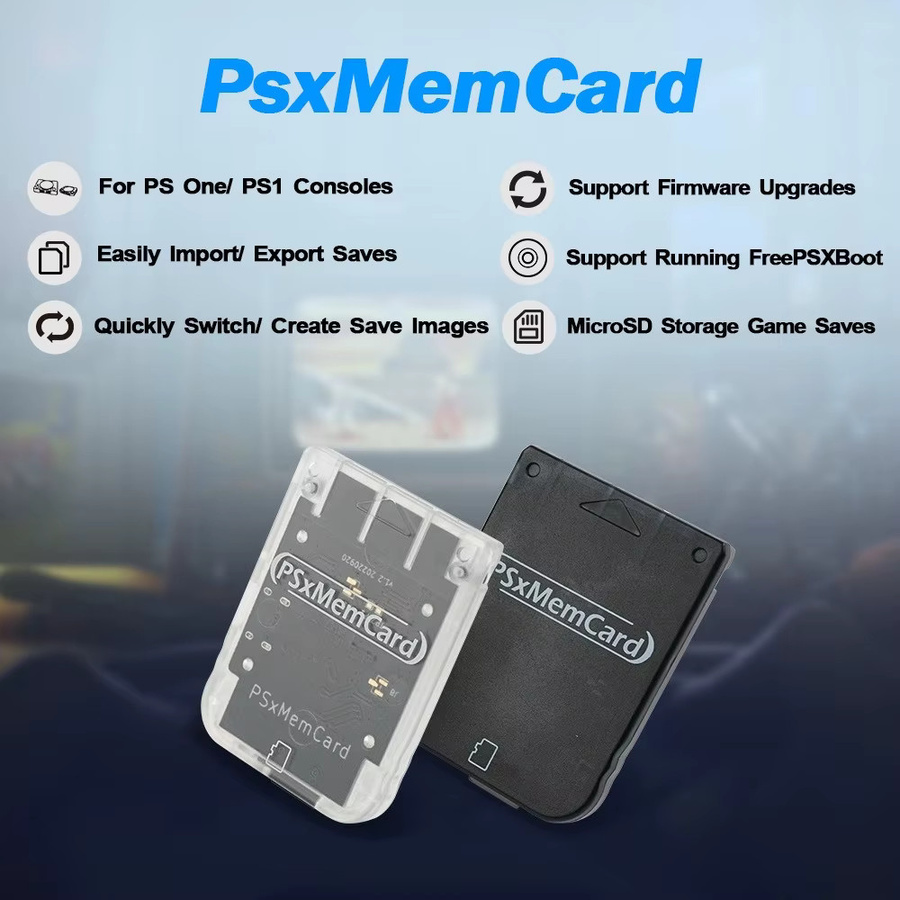 BitFunx PSxMemCard Speicherkarte in Weiß für PS1, PS ONE und Raspberry Pi RP2040-Chipsätze - Bild 4