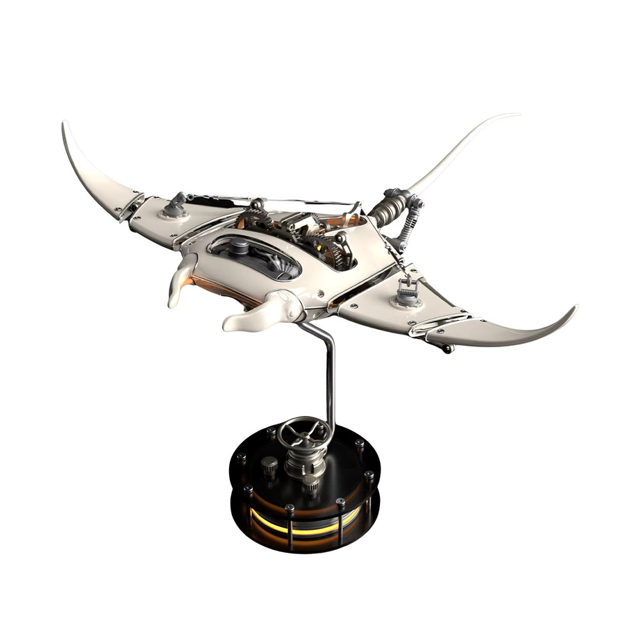 goni Mechanisches Manta-Ray-Montagemodell, weiß, aus Metall, für Erwachsene - Bild 2
