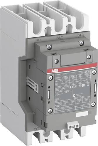 ABB AF190-30-00-34 Schütz mit 3 Schließern, 90kW, grau - Bild 1