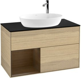 V&B Finion Waschtischunterschrank mit Wandbeleuchtung, Breite: 100 cm, Höhe: 50,1 cm, Tiefe: 50,1 cm - Bild 1