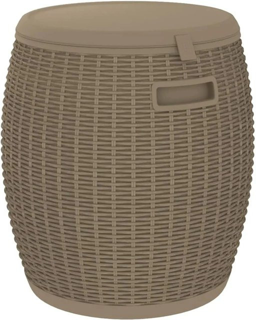 vidaXL 4-in-1 Gartenbox in Hellbraun mit Rattan-Optik aus Polypropylen - Bild 1