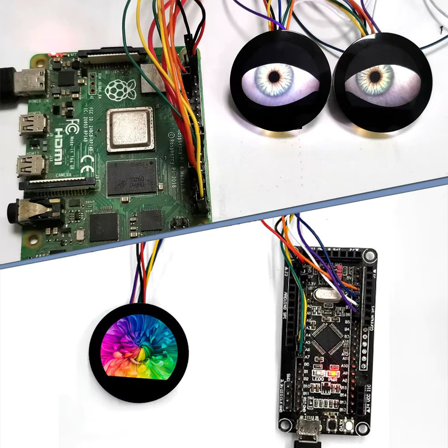 SURENOO 0,96 Zoll IPS SPI LCD Modul Rundes Display mit 240x240 Pixeln für Arduino ESP32 Raspberry Pi STM32 - Bild 2