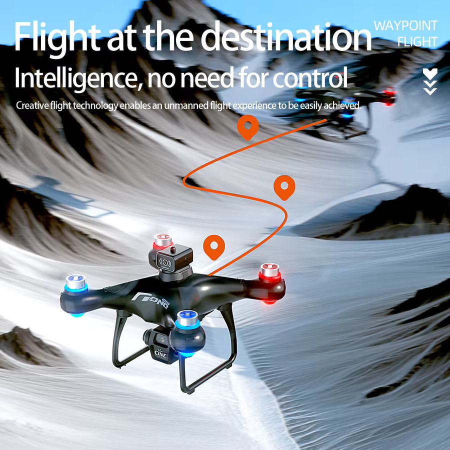 Lenovo E55 Mini Drohne mit Dual-Kamera 8K HD, GPS-Positionierung und Hindernisvermeidung, Brushless-Motor UAV - Bild 3